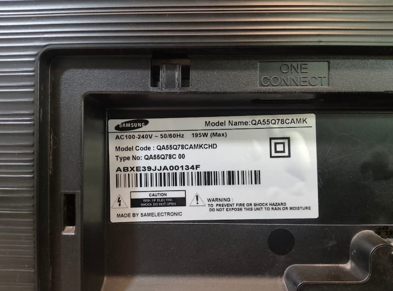 درخواست بکلایت سامسونگ  QA55Q78CANKCHD